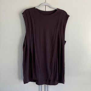 Lululemon Modal Pleated Shoulder Tank Top EUC